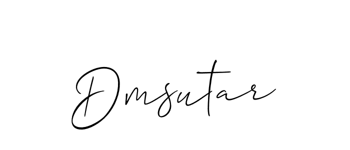 You should practise on your own different ways (Allison_Script) to write your name (Dmsutar) in signature. don't let someone else do it for you. Dmsutar signature style 2 images and pictures png