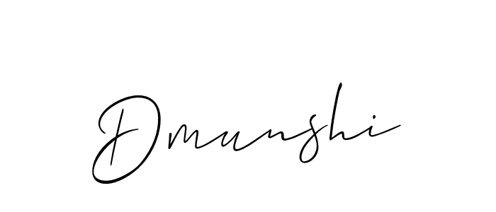 if you are searching for the best signature style for your name Dmunshi. so please give up your signature search. here we have designed multiple signature styles  using Allison_Script. Dmunshi signature style 2 images and pictures png