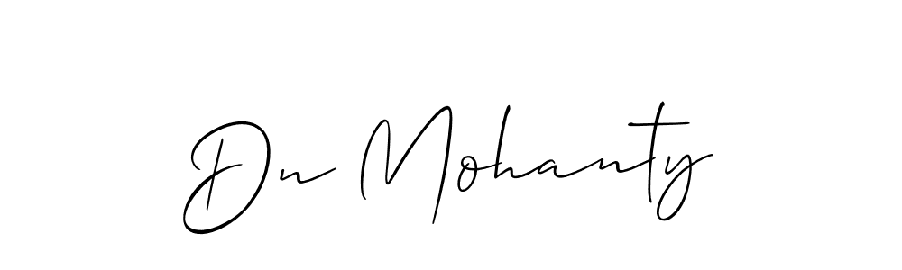 How to make Dn Mohanty name signature. Use Allison_Script style for creating short signs online. This is the latest handwritten sign. Dn Mohanty signature style 2 images and pictures png