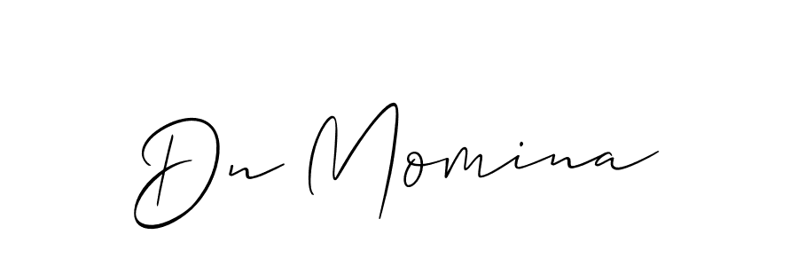 It looks lik you need a new signature style for name Dn Momina. Design unique handwritten (Allison_Script) signature with our free signature maker in just a few clicks. Dn Momina signature style 2 images and pictures png