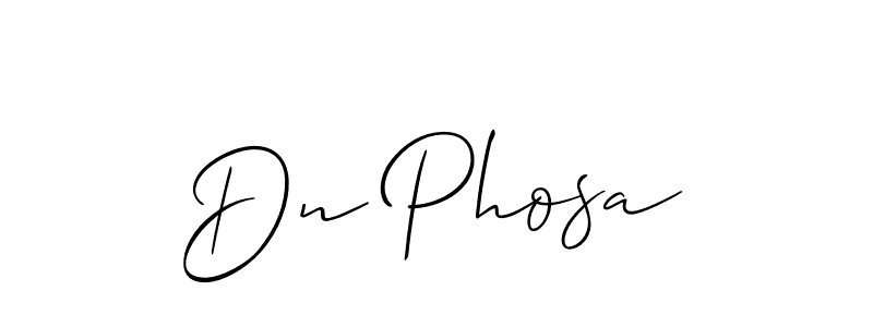 Create a beautiful signature design for name Dn Phosa. With this signature (Allison_Script) fonts, you can make a handwritten signature for free. Dn Phosa signature style 2 images and pictures png