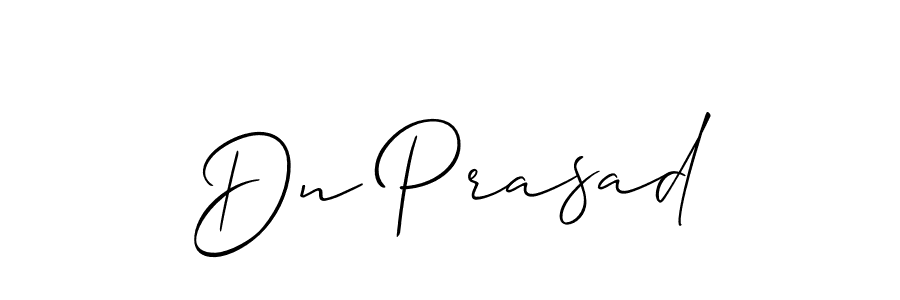 Design your own signature with our free online signature maker. With this signature software, you can create a handwritten (Allison_Script) signature for name Dn Prasad. Dn Prasad signature style 2 images and pictures png