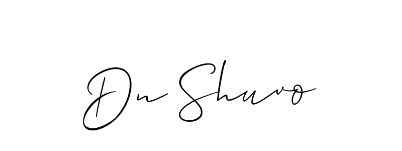 Make a short Dn Shuvo signature style. Manage your documents anywhere anytime using Allison_Script. Create and add eSignatures, submit forms, share and send files easily. Dn Shuvo signature style 2 images and pictures png