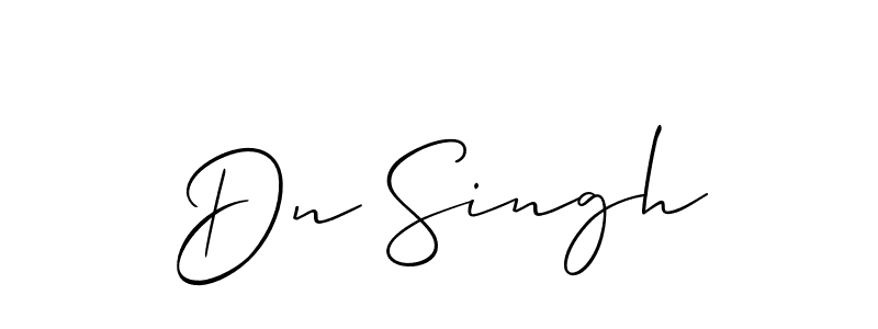How to Draw Dn Singh signature style? Allison_Script is a latest design signature styles for name Dn Singh. Dn Singh signature style 2 images and pictures png
