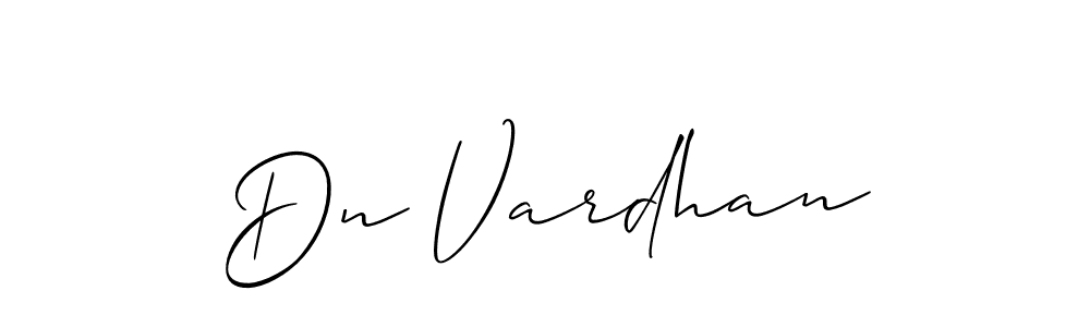 Make a beautiful signature design for name Dn Vardhan. With this signature (Allison_Script) style, you can create a handwritten signature for free. Dn Vardhan signature style 2 images and pictures png