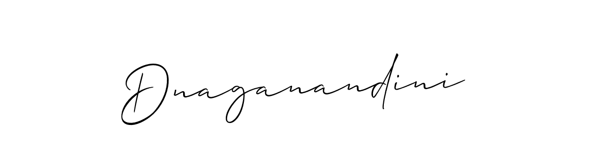 Create a beautiful signature design for name Dnaganandini. With this signature (Allison_Script) fonts, you can make a handwritten signature for free. Dnaganandini signature style 2 images and pictures png