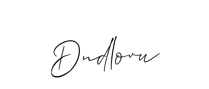 The best way (Allison_Script) to make a short signature is to pick only two or three words in your name. The name Dndlovu include a total of six letters. For converting this name. Dndlovu signature style 2 images and pictures png