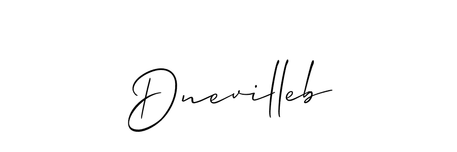 How to Draw Dnevilleb signature style? Allison_Script is a latest design signature styles for name Dnevilleb. Dnevilleb signature style 2 images and pictures png