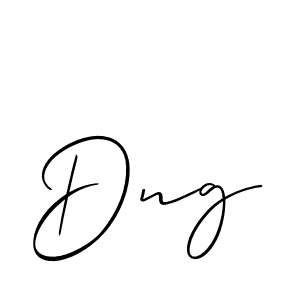 Also You can easily find your signature by using the search form. We will create Dng name handwritten signature images for you free of cost using Allison_Script sign style. Dng signature style 2 images and pictures png