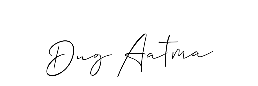 How to make Dng Aatma signature? Allison_Script is a professional autograph style. Create handwritten signature for Dng Aatma name. Dng Aatma signature style 2 images and pictures png
