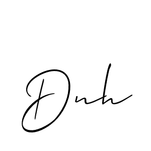 You should practise on your own different ways (Allison_Script) to write your name (Dnh) in signature. don't let someone else do it for you. Dnh signature style 2 images and pictures png