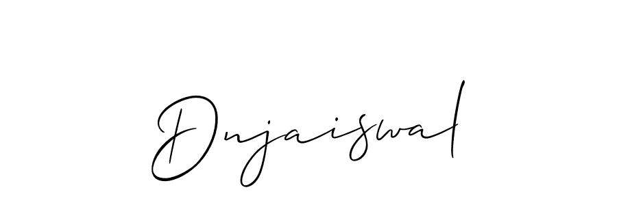 Best and Professional Signature Style for Dnjaiswal. Allison_Script Best Signature Style Collection. Dnjaiswal signature style 2 images and pictures png