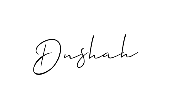 How to make Dnshah signature? Allison_Script is a professional autograph style. Create handwritten signature for Dnshah name. Dnshah signature style 2 images and pictures png