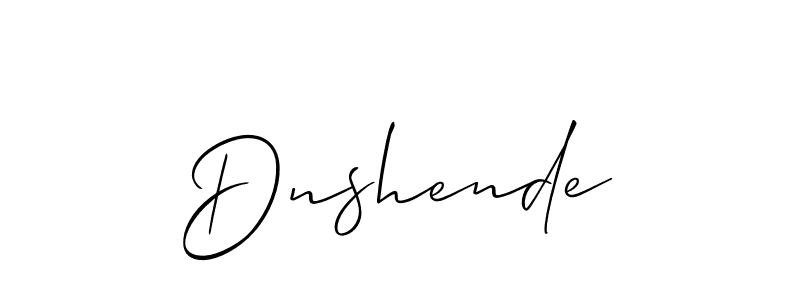 Dnshende stylish signature style. Best Handwritten Sign (Allison_Script) for my name. Handwritten Signature Collection Ideas for my name Dnshende. Dnshende signature style 2 images and pictures png