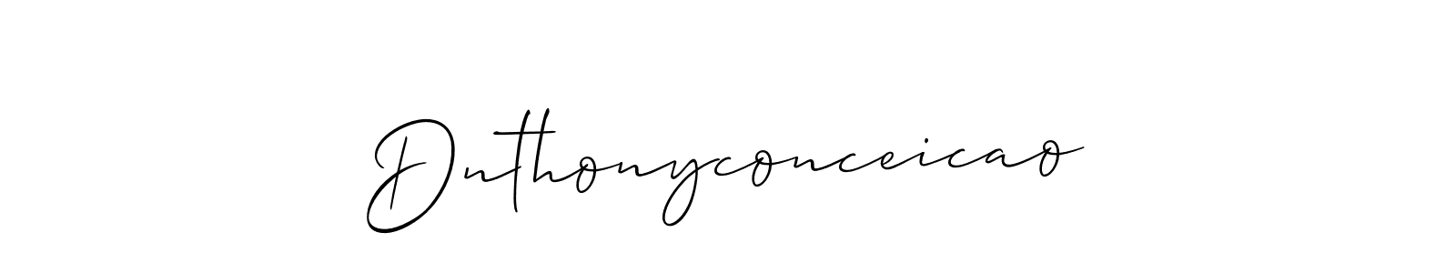if you are searching for the best signature style for your name Dnthonyconceicao. so please give up your signature search. here we have designed multiple signature styles  using Allison_Script. Dnthonyconceicao signature style 2 images and pictures png