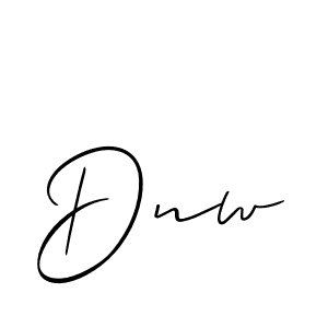if you are searching for the best signature style for your name Dnw. so please give up your signature search. here we have designed multiple signature styles  using Allison_Script. Dnw signature style 2 images and pictures png
