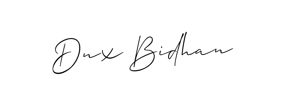 Also You can easily find your signature by using the search form. We will create Dnx Bidhan name handwritten signature images for you free of cost using Allison_Script sign style. Dnx Bidhan signature style 2 images and pictures png