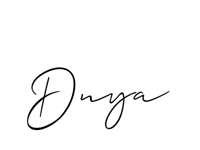 Make a short Dnya signature style. Manage your documents anywhere anytime using Allison_Script. Create and add eSignatures, submit forms, share and send files easily. Dnya signature style 2 images and pictures png