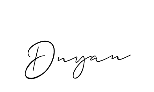 Design your own signature with our free online signature maker. With this signature software, you can create a handwritten (Allison_Script) signature for name Dnyan. Dnyan signature style 2 images and pictures png
