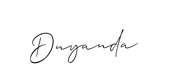 Best and Professional Signature Style for Dnyanda. Allison_Script Best Signature Style Collection. Dnyanda signature style 2 images and pictures png
