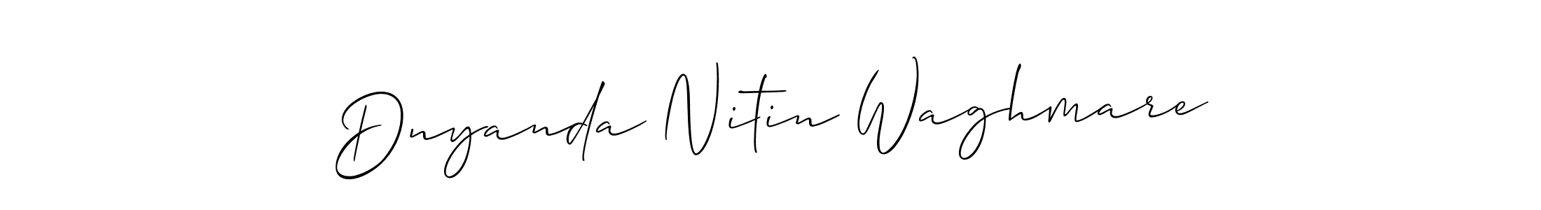 Also we have Dnyanda Nitin Waghmare name is the best signature style. Create professional handwritten signature collection using Allison_Script autograph style. Dnyanda Nitin Waghmare signature style 2 images and pictures png