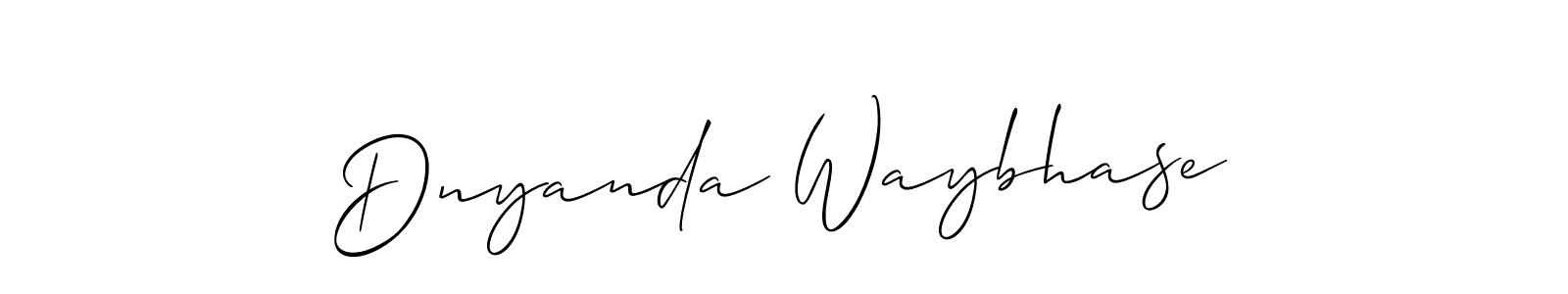 Dnyanda Waybhase stylish signature style. Best Handwritten Sign (Allison_Script) for my name. Handwritten Signature Collection Ideas for my name Dnyanda Waybhase. Dnyanda Waybhase signature style 2 images and pictures png