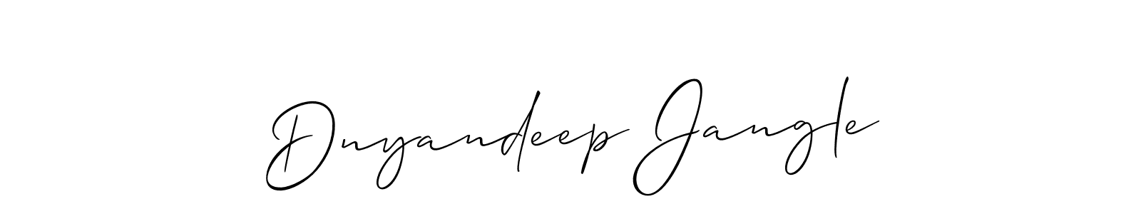 Make a beautiful signature design for name Dnyandeep Jangle. With this signature (Allison_Script) style, you can create a handwritten signature for free. Dnyandeep Jangle signature style 2 images and pictures png