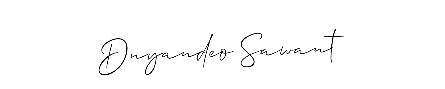Dnyandeo Sawant stylish signature style. Best Handwritten Sign (Allison_Script) for my name. Handwritten Signature Collection Ideas for my name Dnyandeo Sawant. Dnyandeo Sawant signature style 2 images and pictures png