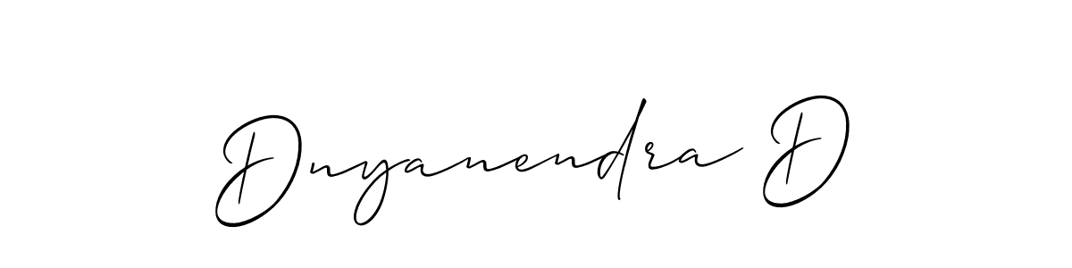 Similarly Allison_Script is the best handwritten signature design. Signature creator online .You can use it as an online autograph creator for name Dnyanendra D. Dnyanendra D signature style 2 images and pictures png