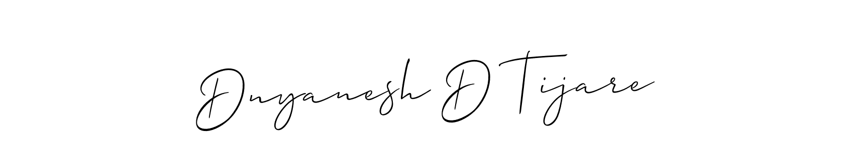 Similarly Allison_Script is the best handwritten signature design. Signature creator online .You can use it as an online autograph creator for name Dnyanesh D Tijare. Dnyanesh D Tijare signature style 2 images and pictures png