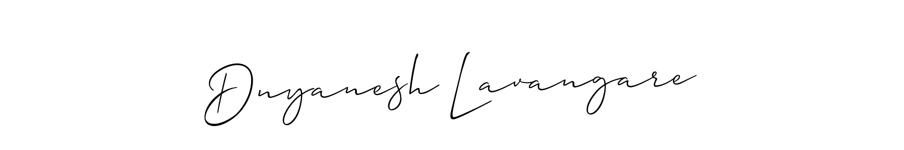 How to make Dnyanesh Lavangare signature? Allison_Script is a professional autograph style. Create handwritten signature for Dnyanesh Lavangare name. Dnyanesh Lavangare signature style 2 images and pictures png