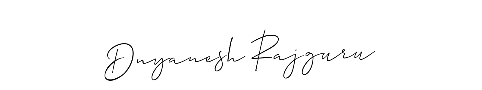 Make a beautiful signature design for name Dnyanesh Rajguru. With this signature (Allison_Script) style, you can create a handwritten signature for free. Dnyanesh Rajguru signature style 2 images and pictures png