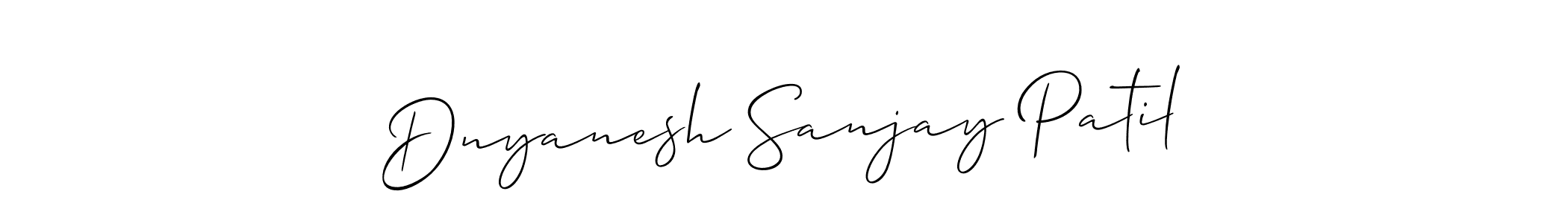 Allison_Script is a professional signature style that is perfect for those who want to add a touch of class to their signature. It is also a great choice for those who want to make their signature more unique. Get Dnyanesh Sanjay Patil name to fancy signature for free. Dnyanesh Sanjay Patil signature style 2 images and pictures png
