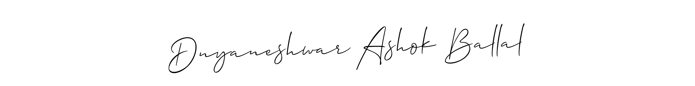 Dnyaneshwar Ashok Ballal stylish signature style. Best Handwritten Sign (Allison_Script) for my name. Handwritten Signature Collection Ideas for my name Dnyaneshwar Ashok Ballal. Dnyaneshwar Ashok Ballal signature style 2 images and pictures png