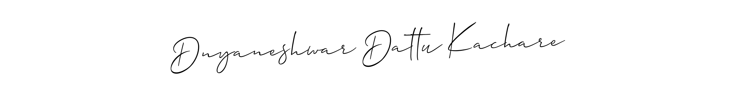 You should practise on your own different ways (Allison_Script) to write your name (Dnyaneshwar Dattu Kachare) in signature. don't let someone else do it for you. Dnyaneshwar Dattu Kachare signature style 2 images and pictures png