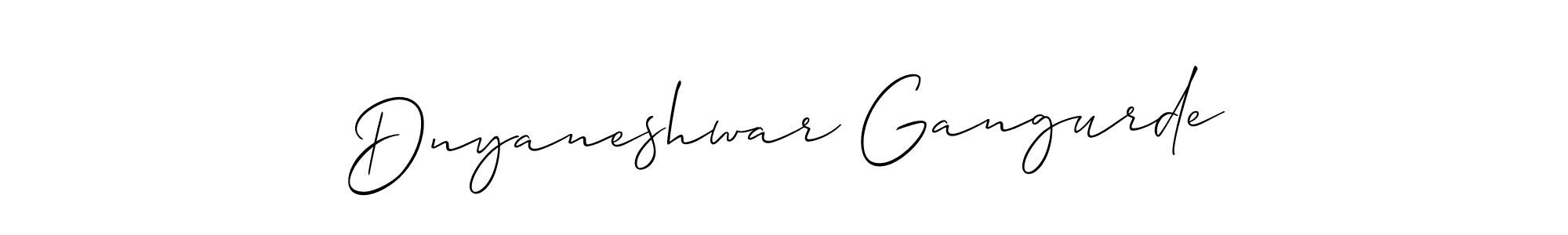 How to make Dnyaneshwar Gangurde signature? Allison_Script is a professional autograph style. Create handwritten signature for Dnyaneshwar Gangurde name. Dnyaneshwar Gangurde signature style 2 images and pictures png