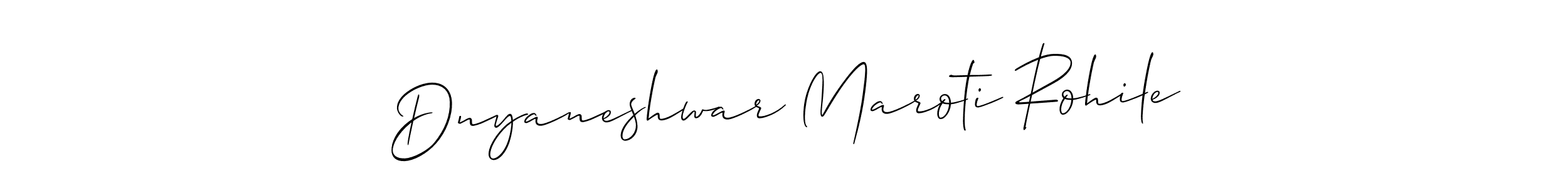 Also we have Dnyaneshwar Maroti Rohile name is the best signature style. Create professional handwritten signature collection using Allison_Script autograph style. Dnyaneshwar Maroti Rohile signature style 2 images and pictures png