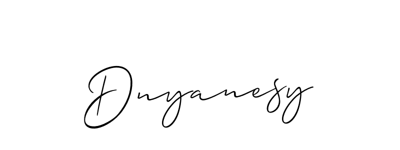 You should practise on your own different ways (Allison_Script) to write your name (Dnyanesy) in signature. don't let someone else do it for you. Dnyanesy signature style 2 images and pictures png