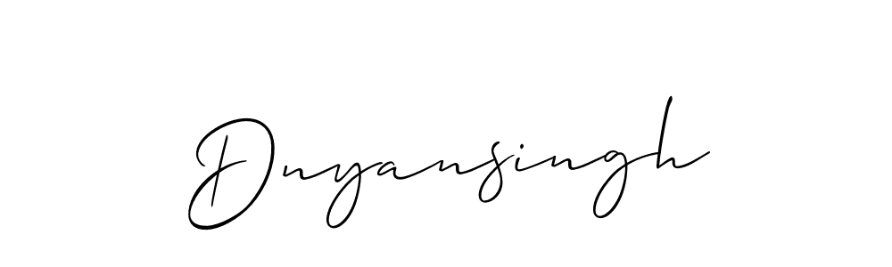 Create a beautiful signature design for name Dnyansingh. With this signature (Allison_Script) fonts, you can make a handwritten signature for free. Dnyansingh signature style 2 images and pictures png