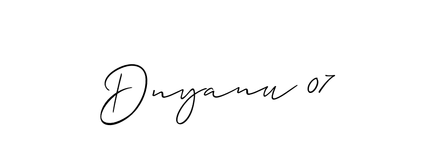 Dnyanu 07 stylish signature style. Best Handwritten Sign (Allison_Script) for my name. Handwritten Signature Collection Ideas for my name Dnyanu 07. Dnyanu 07 signature style 2 images and pictures png