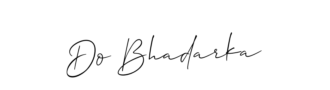 Do Bhadarka stylish signature style. Best Handwritten Sign (Allison_Script) for my name. Handwritten Signature Collection Ideas for my name Do Bhadarka. Do Bhadarka signature style 2 images and pictures png