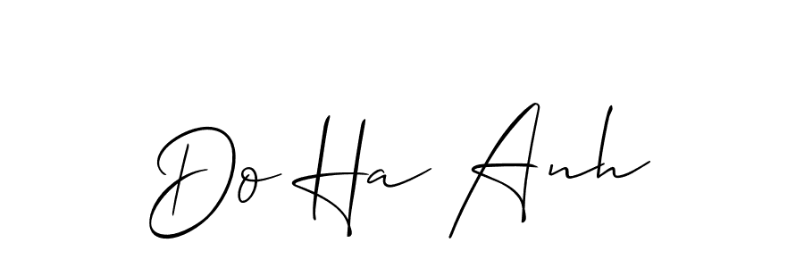 It looks lik you need a new signature style for name Do Ha Anh. Design unique handwritten (Allison_Script) signature with our free signature maker in just a few clicks. Do Ha Anh signature style 2 images and pictures png