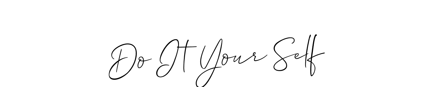 The best way (Allison_Script) to make a short signature is to pick only two or three words in your name. The name Do It Your Self include a total of six letters. For converting this name. Do It Your Self signature style 2 images and pictures png