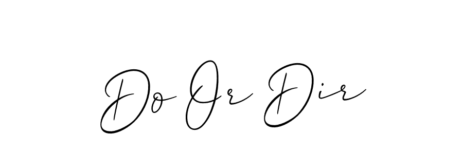 How to make Do Or Dir name signature. Use Allison_Script style for creating short signs online. This is the latest handwritten sign. Do Or Dir signature style 2 images and pictures png