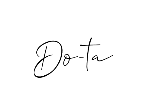 Do-ta stylish signature style. Best Handwritten Sign (Allison_Script) for my name. Handwritten Signature Collection Ideas for my name Do-ta. Do-ta signature style 2 images and pictures png