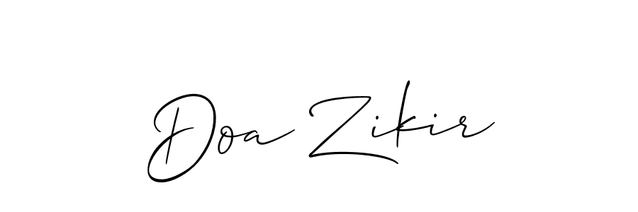 Best and Professional Signature Style for Doa Zikir. Allison_Script Best Signature Style Collection. Doa Zikir signature style 2 images and pictures png