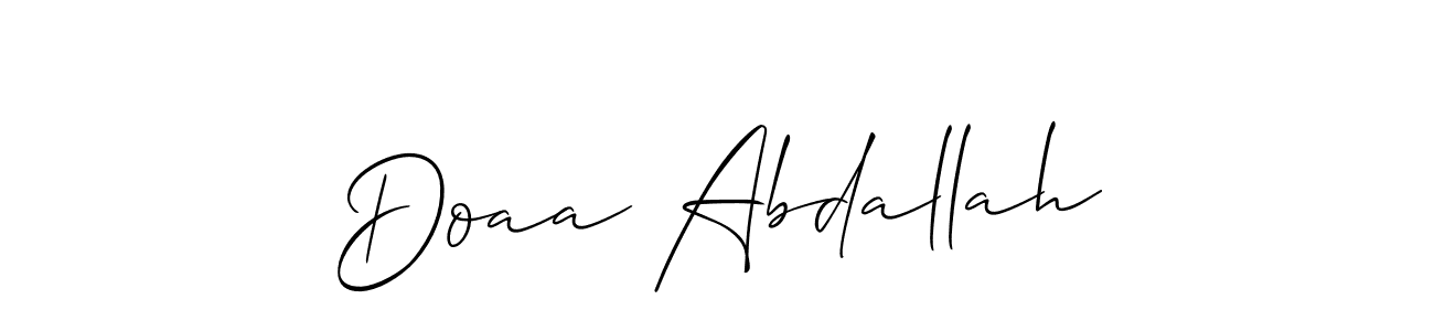 Once you've used our free online signature maker to create your best signature Allison_Script style, it's time to enjoy all of the benefits that Doaa Abdallah name signing documents. Doaa Abdallah signature style 2 images and pictures png