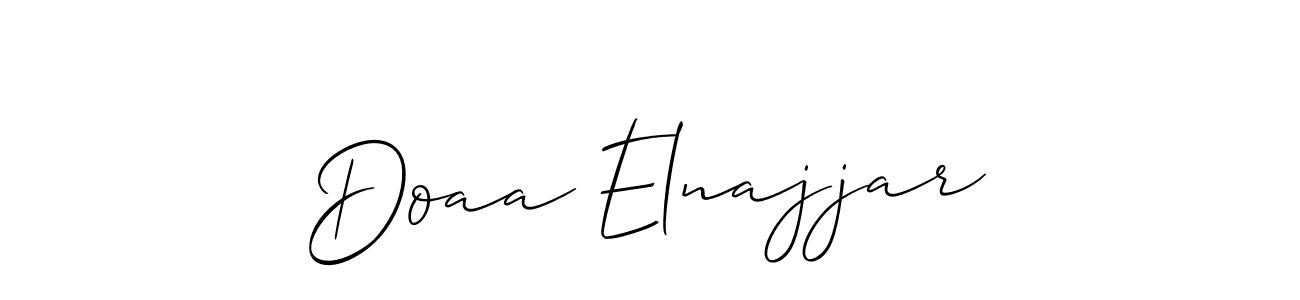 Best and Professional Signature Style for Doaa Elnajjar. Allison_Script Best Signature Style Collection. Doaa Elnajjar signature style 2 images and pictures png