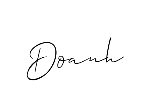 Make a short Doanh signature style. Manage your documents anywhere anytime using Allison_Script. Create and add eSignatures, submit forms, share and send files easily. Doanh signature style 2 images and pictures png