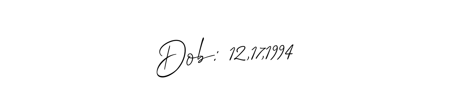 It looks lik you need a new signature style for name Dob: 12,17,1994. Design unique handwritten (Allison_Script) signature with our free signature maker in just a few clicks. Dob: 12,17,1994 signature style 2 images and pictures png